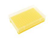 Unique Bargains Rectangle Shape Plastic Housing 96 Sockets 0.2ML Centrifuge Tube Rack