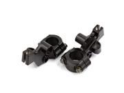 Unique Bargains 2 Pcs Left Handlebar Rear View Mirror Mount Holder Clamp 10mm Thread Dia for FXD