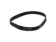 94MXL025 118 Tooth 6.4mm Width Black Groove Synchronous Timing Belt 9.4