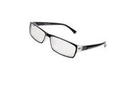 Unique Bargains Unique Bargains Woman Black Clear Full Rim Rectangle Lens Plano Eyeglasses Glasses