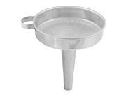 Unique Bargains Laboratory Kitchen Silver Tone Stainless Steel 4.3 Dia Top Filter Funnel