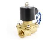 DC 12V 3 4 PT Thread 2 Way Water Air Gas Pneumatic Electric Solenoid Valve