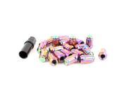 M12 x 1.25 Colorful Hex Wrench Adapter Wheel Locking Lug Nuts 20 Pcs for Car
