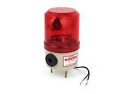 Sound Alarm Red Rotation Flashing Light Signal Industrial Lamp AC 220V