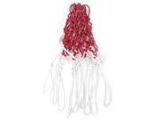 Unique Bargains 18 Long Sport Nylon Carry Net Bag for Basketball Football Volleyball White Red