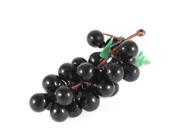 Unique Bargains Black Plastic Artificial Grape Cluster Ornament for Home Desk Table
