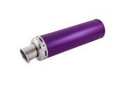 0.8 Inlet Dia Purple Exhaust Pipe Muffler Silencer for Motorcycle