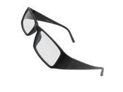 Unique Bargains Unique Bargains Full Frame Black Plastic Arms Clear Lens Spectacles Glasses for Women