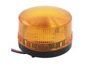 Unique Bargains DC 12V Yellow Flash LED Industry Signal Tower Alarm Warn Light Lamp