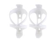 Lightweight Mountain Cycling Bicycle Bike Water Bottle Holder Cage White 2 Pcs