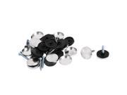 20mm Dia Cap Glass Table Decorative Stainless Steel Mirror Nail Fitting 16Pcs