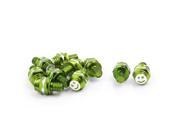 Unique Bargains Green 8mm Thread Dia Smile Face Print Motorbike License Plate Bolt Screws 10 Pcs