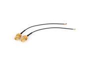 2pcs U.FL IPX Female to RP SMA Female Jack Straight Pigtail Cable Jumper 10cm
