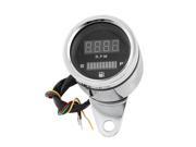 Universal Waterproof LED Digital Tachometer Oil Fuel Gauge for Motorcycle