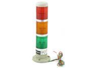 DC 12V Red Yellow Green Industrial Signal Tower Lamp Buzzer Alarm Warn Light