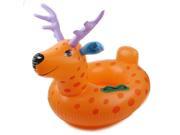 Orange Soft Plastic Giraffe Shaped Baby Inflatable Swim Seat Boat