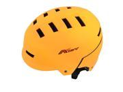 Women Men Skateboard Skiing Racing Bicycle Bike Sports Helmet Orange