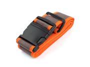 Unique Bargains Plastic Release Buckle Orange Gray Adjustable Luggage Strap Belt 3.3ft