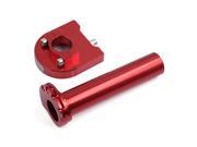 Unique Bargains Motorcycle Repair Parts Red Aluminum Alloy Engine Speed Throttle Handlebar Grip