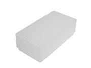 Unique Bargains Portable Clear White Cover 50 Compartments Plastic Ice Cube Mold Case