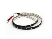 Unique Bargains Self Adhesive Red 45 LED 3528 1210 SMD Flexible Light Lamp Strip 90cm for Car