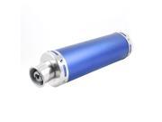 Unique Bargains Motorcycle 0.6 Outlet Dia Exhaust Tip Rear Pipe Muffler Blue 88mm x 300mm
