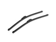 Unique Bargains 2pcs Snow Rain Remover Auto Car Windscreen Rubber Wiper Blade 18 Long