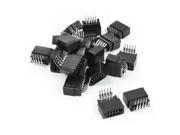 Unique Bargains 20 Pcs Dual Rows 2.54mm Pitch 2x5 Pin Bent Angle IDC Pin Headers 10Pins