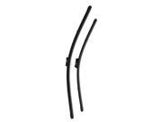 Unique Bargains 600mm x 475mm Bracketless Windscreen Wiper Blade Black 2 Pcs for New Passat 2011