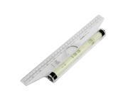 Students 30cm Inch Measuring Protractor Template Drawing Roll Ruler