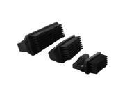 XXL XL L Size U Shape Black PCB Anti Static Brush Dust Cleaning Tool 3 Pcs