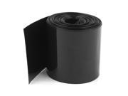 Unique Bargains 10Meters 64mm Width PVC Heat Shrink Wrap Tube Black for AA Battery Pack