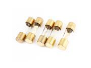 Unique Bargains 5 x 30A Gold Tone Clear Automotive Auto Car Audio AGU Glass Tube Fuse