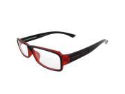 Unique Bargains Unique Bargains Ladies Black Plastic Arms Rimmed Clear Lens Glasses Spectacles