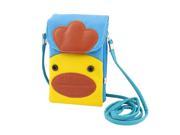 Duck Ornament Double Layers Pouch Holder Pocket Mixed Color for Mobile Phone