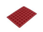 Unique Bargains Letter Numerals Silicone Chocolate Jelly Candy Cube Mould Ice Tray Mold Red