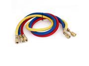 10mm Female Thread Air Conditioner Manifold Refrigerater Charging Hoses 3 Pieces