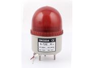 Unique Bargains DC 24V Buzzer Sound Red Warning Tower Lamp Security Industrial Signal Light