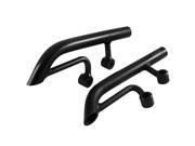Unique Bargains Pair 10mm Mounting Dia Motorcycle Rear Seat Frame Grab Rail Handle Black for BWS