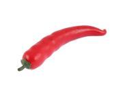 Red Home Decorative Vegetable Artificial Chili Pepper 19cm Long
