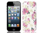 Plastic Flower Pattern Cell Phone Back Case Cover Guard Shield for iphone 5G