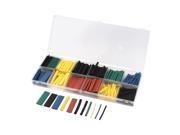 Unique Bargains 280 Pcs 8 Sizes 5 Colors Assortment Kit 2 1 Heat Shrink Tube Sleeving Wrap Wire