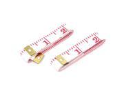 60 Inch Metric Soft Plastic Tape Measure Sewing Tailor Cloth Ruler 2 Pcs