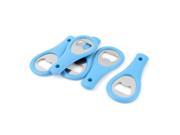 Plastic Grip Home Bar Party Milk Juice Beer Bottle Can Opener Tool Blue 5pcs