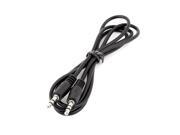 Unique Bargains Black 3.5mm Male to Male Plug Stereo Audio Extension Cable Cord 1M