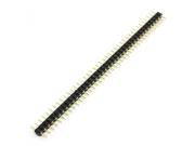 Unique Bargains 2.54mm Pitch Straight Single Row Male Pin Header Connector 1x40 Pins