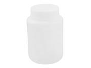 Plastic 500mL Capacity Screwcap Lab Chemical Liquid Storage Bottle White