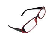 Unique Bargains Ladies Plastic Black Arms Rimmed Rectangle Lens Glasses