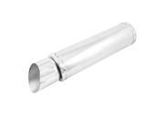 Unique Bargains 2.2 Inlet Dia Silver Tone Exhaust Pipe Muffler Silencer for Motorcycle