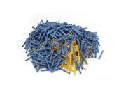 Unique Bargains 1000Pcs 2.5mm 3.5mm 2 1 Heat Shrink Tube Sleeving Wrap Wire Kit Yellow Blue